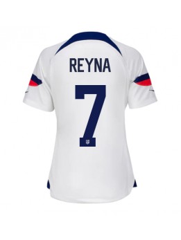 Förenta staterna Giovanni Reyna #7 Replika Hemmakläder Dam VM 2022 Kortärmad